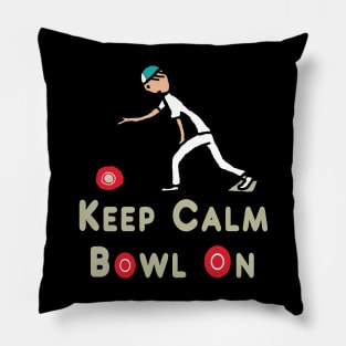 Keep Calm Lawn Bowls Pillow