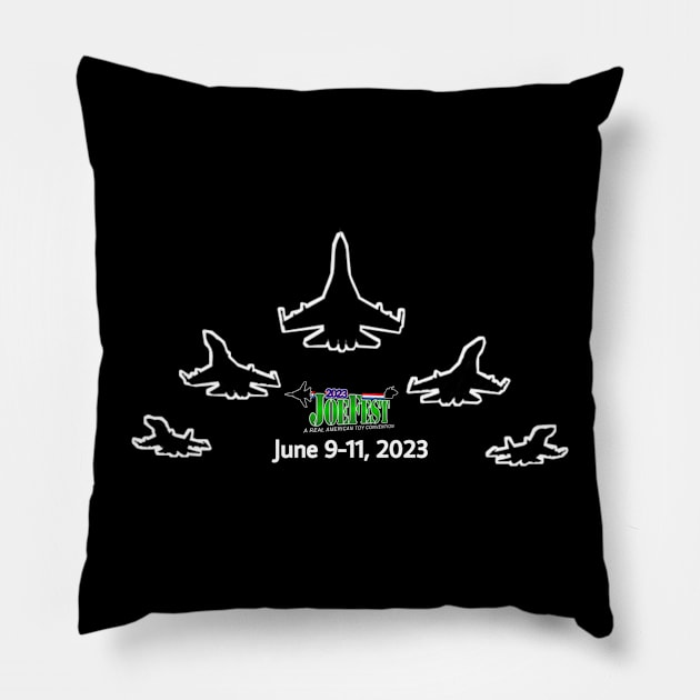 2023 JoeFest Toy and Comic Convention Pillow by Boomer414