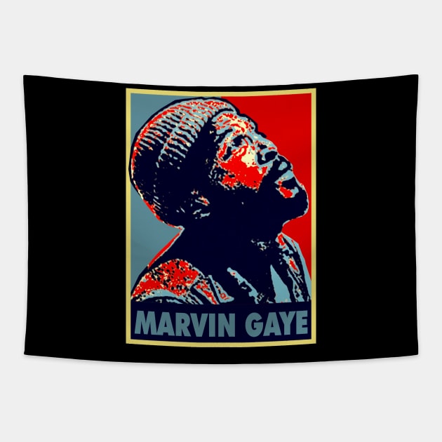 Retro Marvin Gaye Classic 80s Tapestry by Wkenca Barada