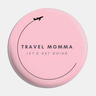 Travel Momma centered logo Pin