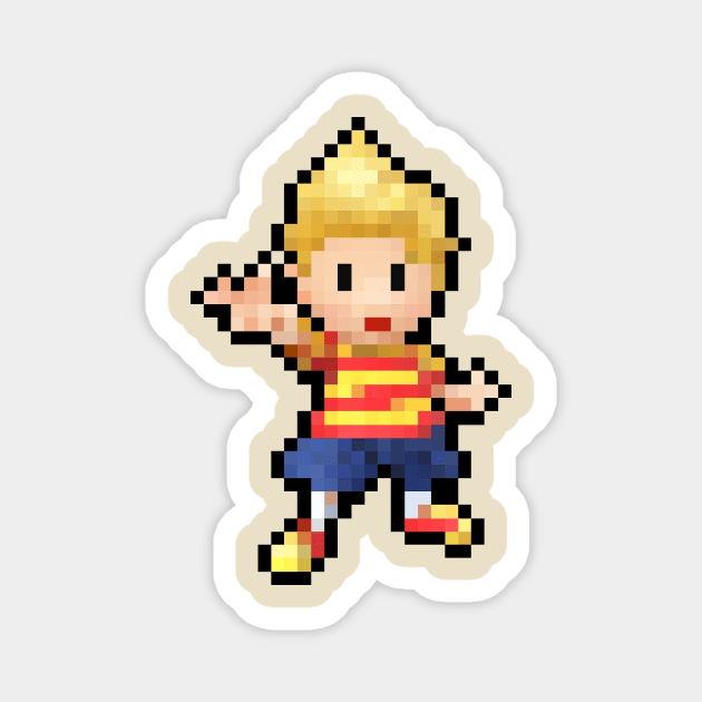 Lucas Pixel Art Magnet by wakkaflakkaflame