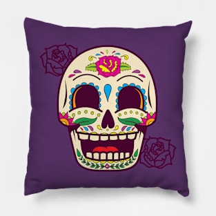 Flower Skull Pillow