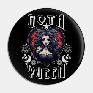 Goth Queen - Vintage Pin