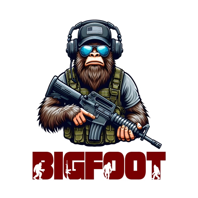 Tactical Bigfoot by Rawlifegraphic