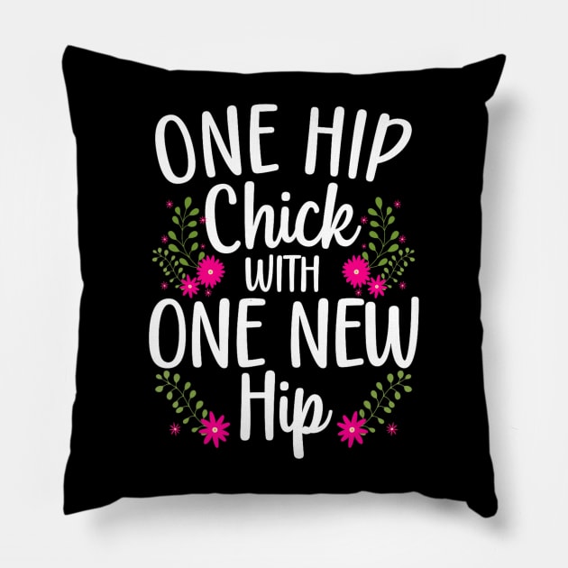 Hip Surgery Girls Bionic Hip Replacement Pillow by Mitsue Kersting