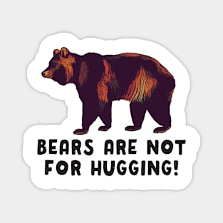 Bears Are Not For Hugging Magnet