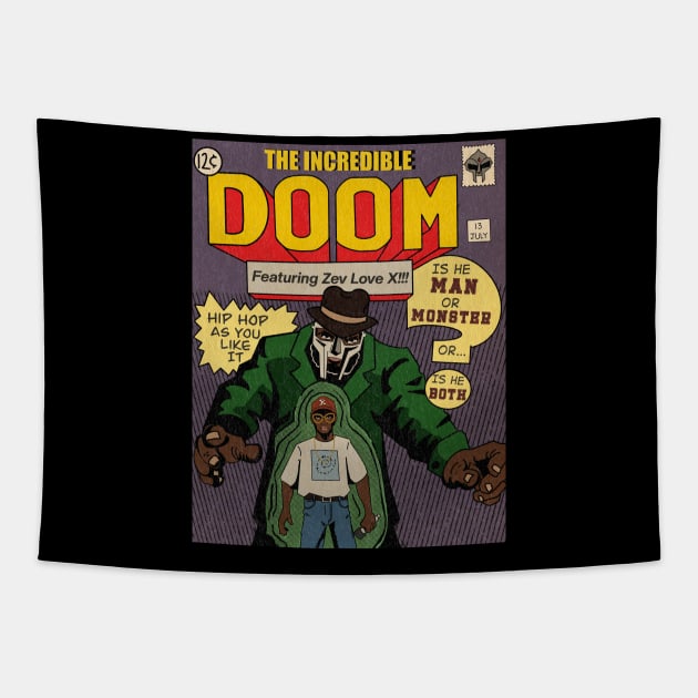 THE INCREDIBLE DOOM Tapestry by RobKingIllustration