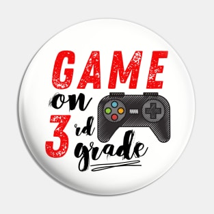 Game On 3rd Grade Back to School Pin