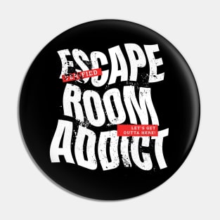 Escape Room Addict Urban Style Design Pin