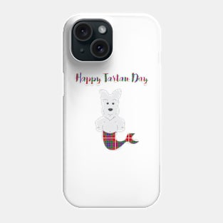 Airedale Terrier puppy in Traditional Tartan Costume  National Tartan Day Phone Case