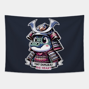 Kawaii Crocodile Samurai Cute Alligator Tapestry