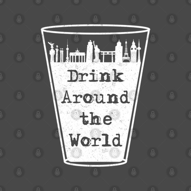 Drink Around the World Skyline Vintage by FandomTrading