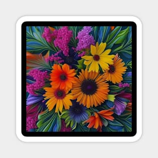 Bright flowers Magnet