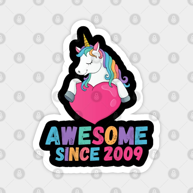 Awesome Since 2009, Unicorn 2009 Magnet by ahmad211