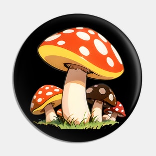 Retro Mushrooms 05 Pin