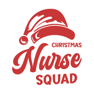 Christmas Nurse Squad Red Santa Hat T-Shirt