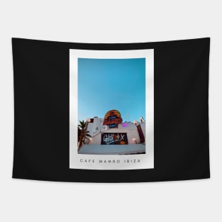 Cafe Mambo Ibiza Travel Poster Tapestry