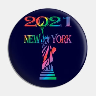 New York 2021. STATUE OF LIBERTY Pin