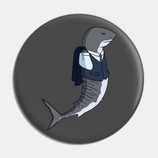 Sharp Tiger Shark Pin