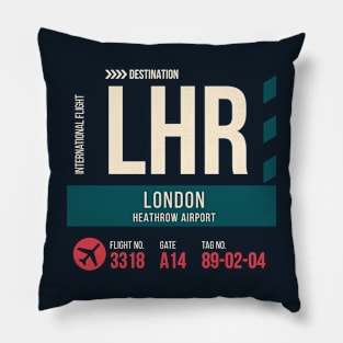 London Heathrow Airport Stylish Luggage Tag (LHR) Pillow