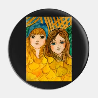 Gingko Girls Fall Pin