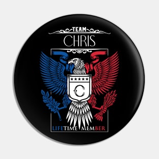 Team Chris Lifetime Member, Chris Name, Chris Middle Name Pin