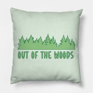 out of the woods tv Pillow