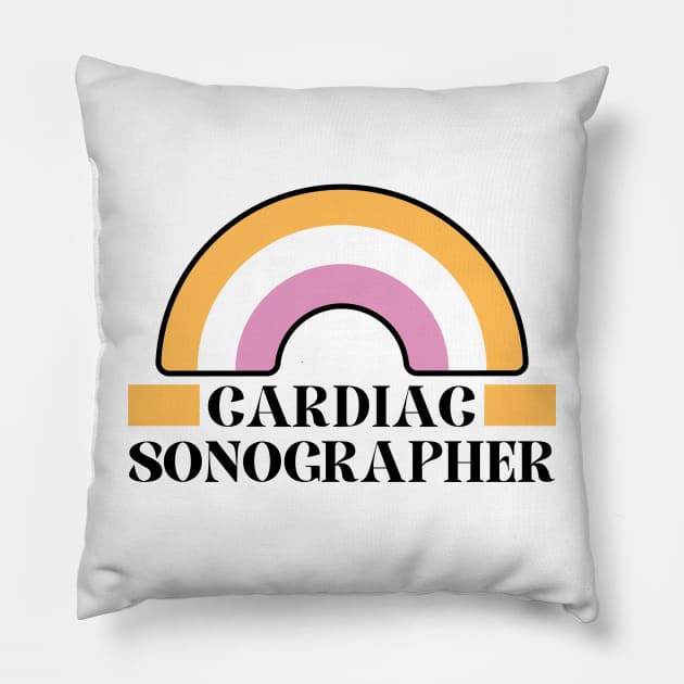 Cardiac Sonographer Pillow by Haministic Harmony