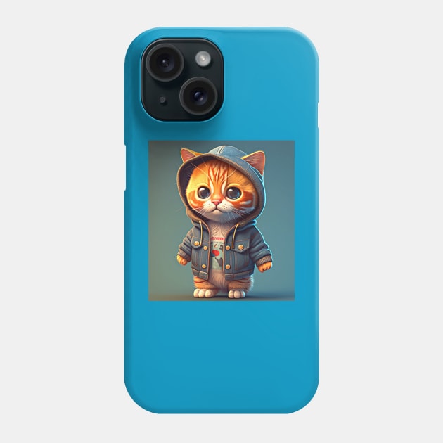 Ginger cat mug Phone Case by presstex.ua@gmail.com