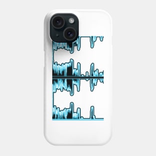 Neon sound wave (w) Phone Case