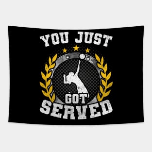 You Just Got Served Volleyball Coach Player Tapestry