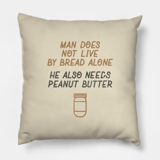 Christian Peanut Butter Bible Humor Pillow