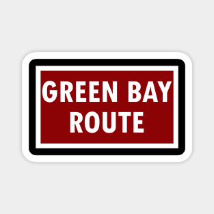 Vintage Green Bay and Western Railroad Magnet