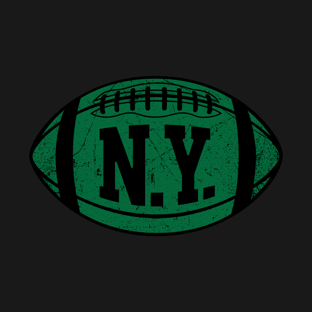 NY Retro Football - Black by KFig21