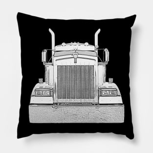 American big rig classic truck Pillow