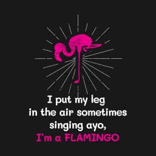 Ayo I'm a Flamingo Funny graphic product T-Shirt