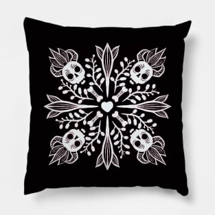 Funny Skulls Cute Goth Pillow