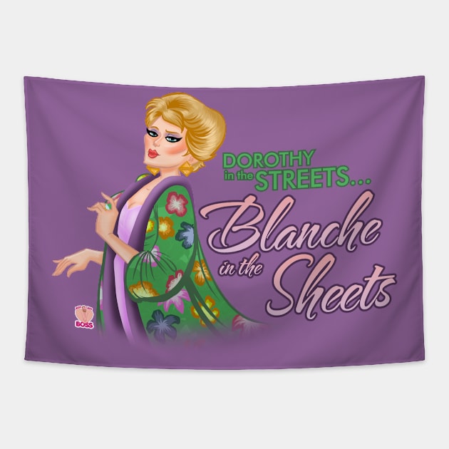 Blanche in the sheets Tapestry by BeefcakeBoss