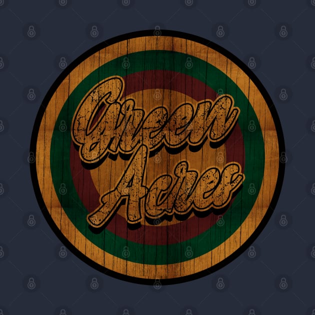 Circle Retro Green Acres by Electric Tone