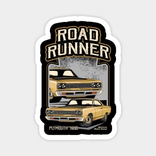 1968 Road Runner Muscle Car Magnet
