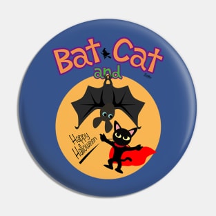 Bat and Cat Pin