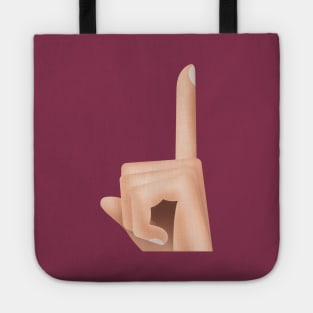 Shh Gesture(Look up) Tote