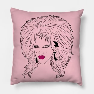 Lill the drag queen black lines Pillow