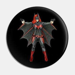 Muscled Batwoman Pin