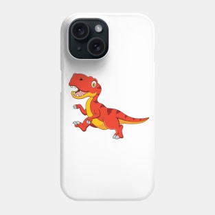 Cute cartoon tyrannosaurus rex walking Phone Case