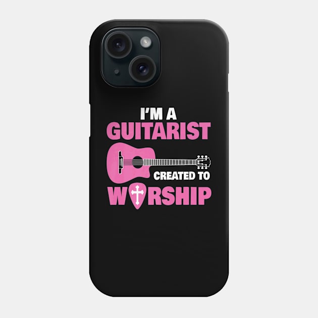 Church Guitar Jesus Christ Phone Case by Makayla Sketch