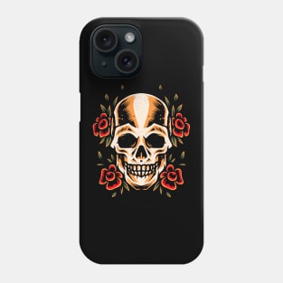 Skull Old School Tattoo Style Illustration Phone Case