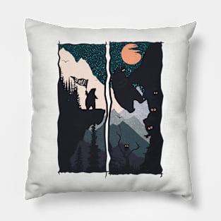 Orange Moon Pillow