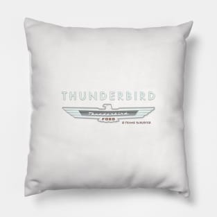 Thunderbird Emblem w Type Embossed Pillow