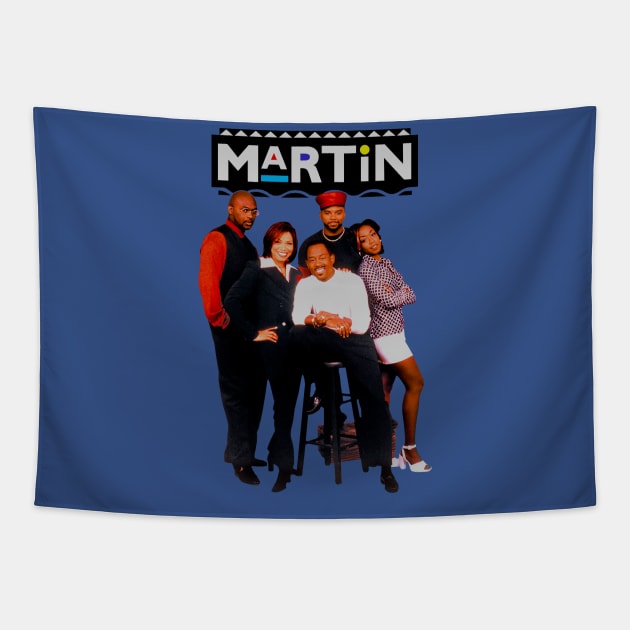 Vintage 90s Martin Tv Show Tapestry by Gumilang